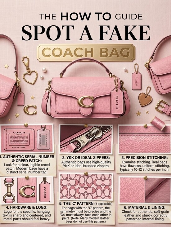 Coach Handbags - 🛑 MUST READ: How to Spot a Fake Coach Bag Guide 🛑